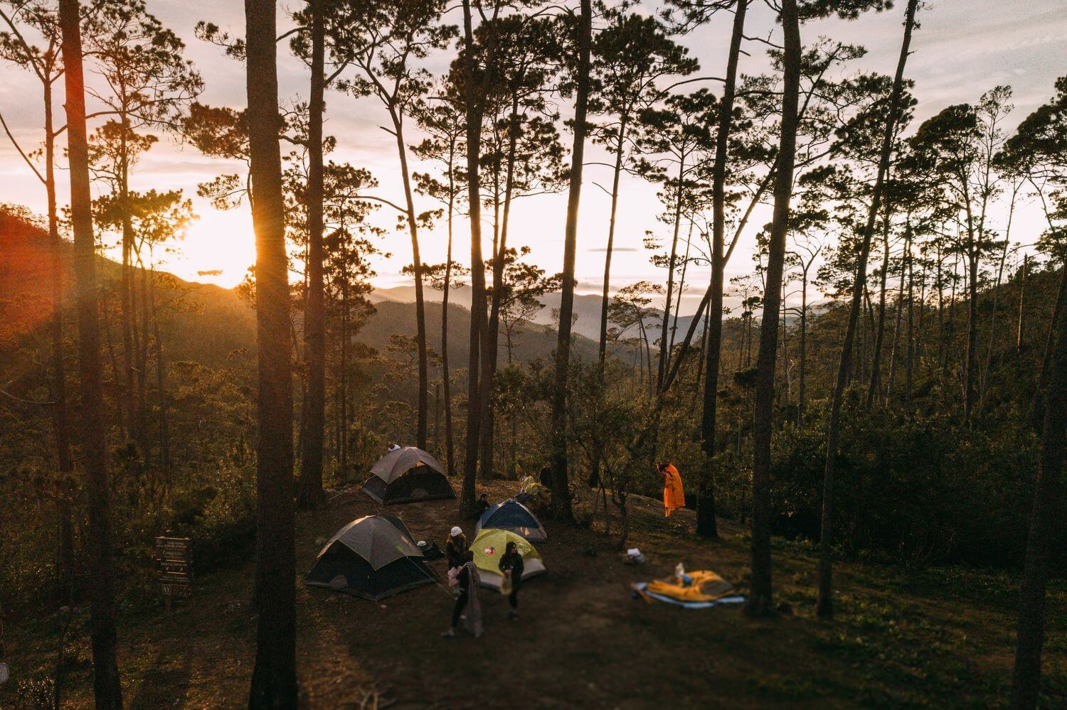 Палаточный лагерь на горе Пико Дуарте