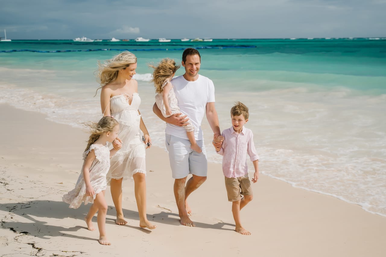 Family photoshoot in Punta Cana